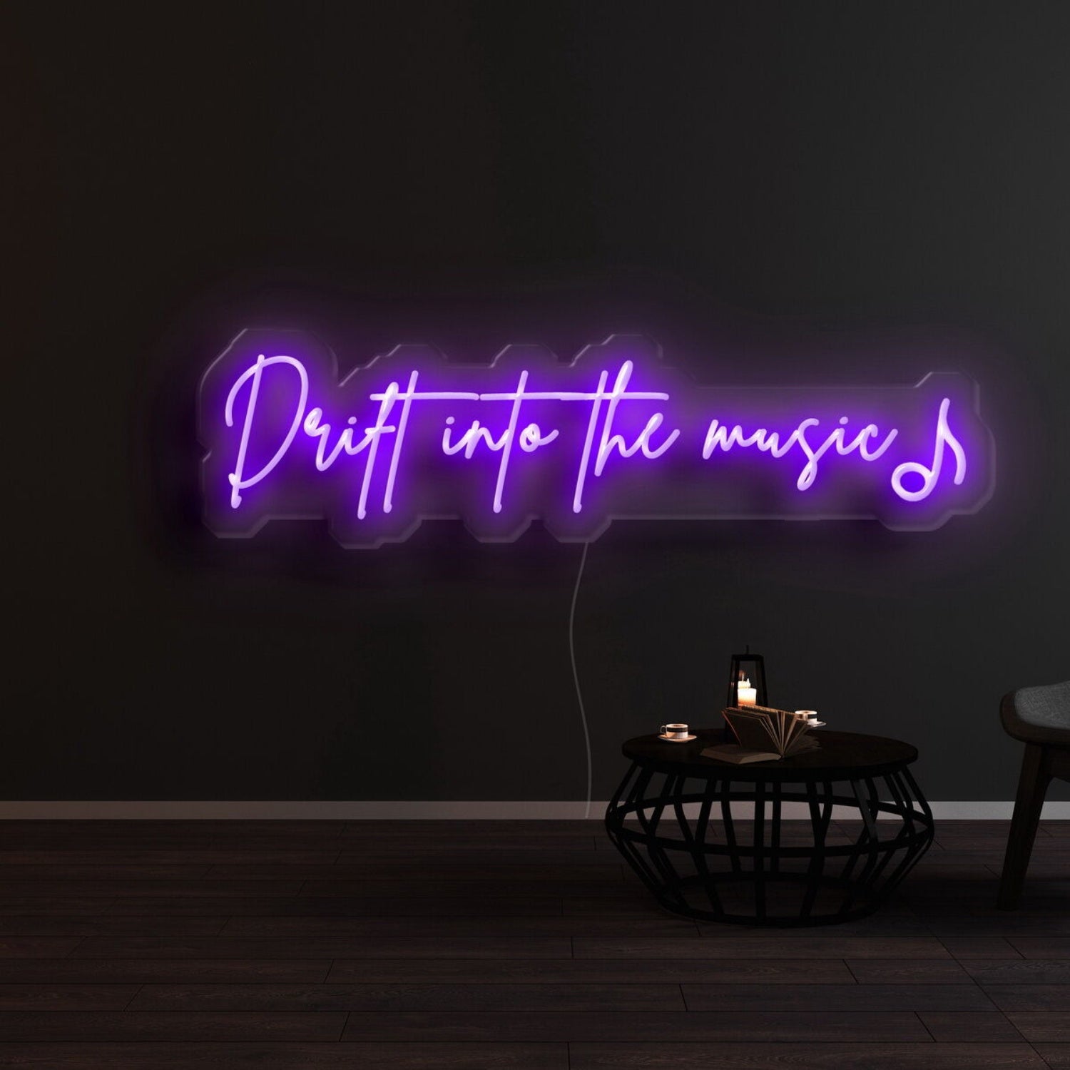 Drift Into The Music Led Neon Sign For Music Lovers | Shineneon