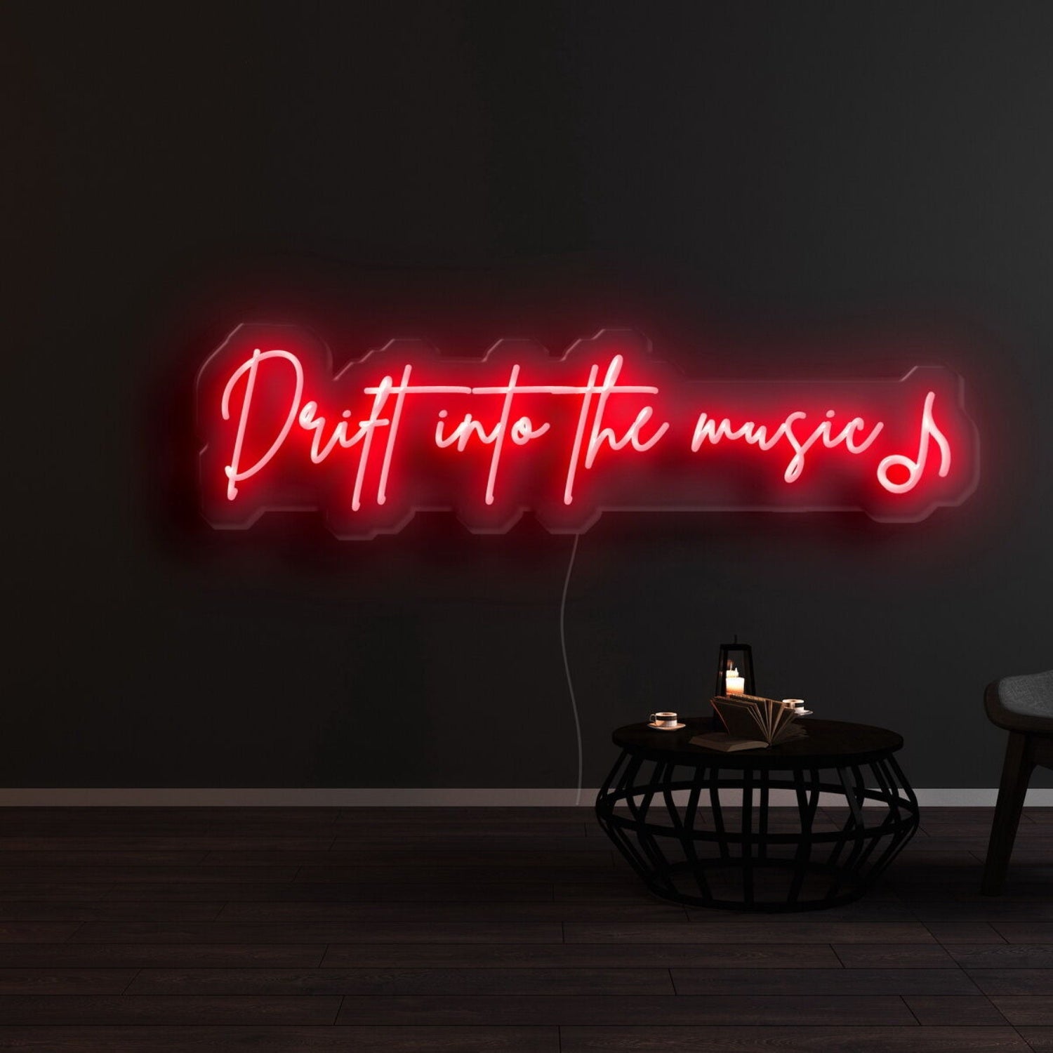 Drift Into The Music Led Neon Sign For Music Lovers | Shineneon