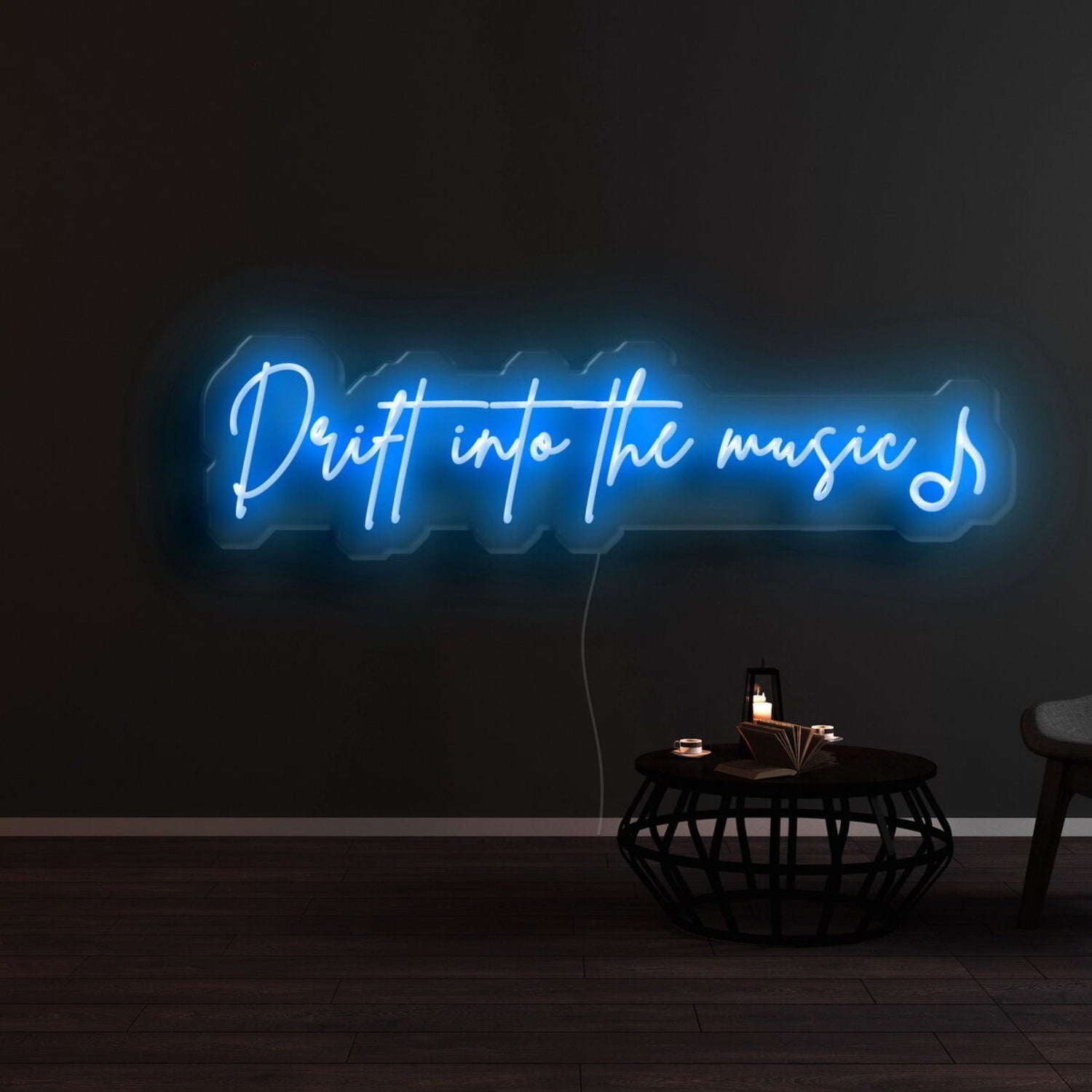 Drift Into The Music Led Neon Sign For Music Lovers | Shineneon