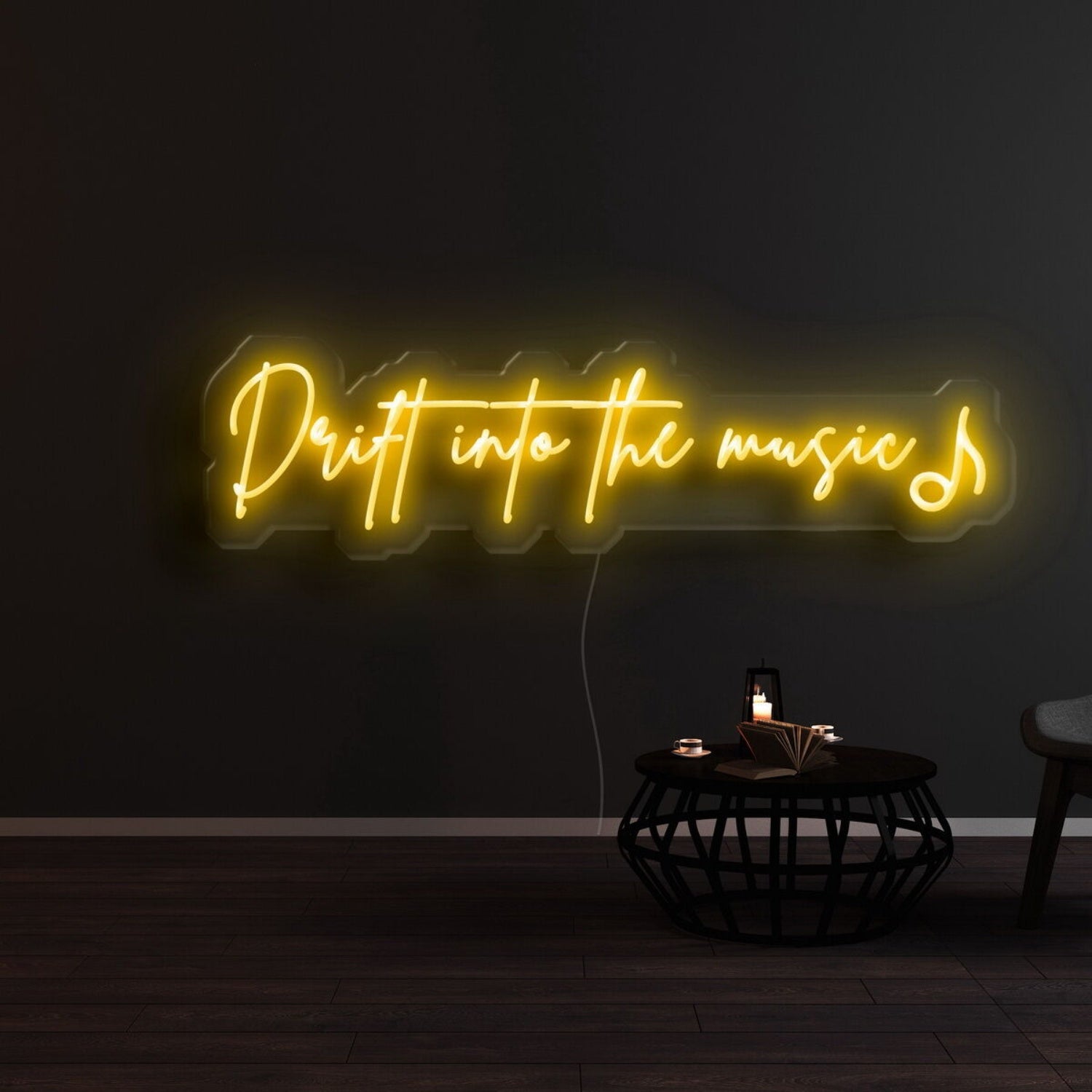 Drift Into The Music Led Neon Sign For Music Lovers | Shineneon