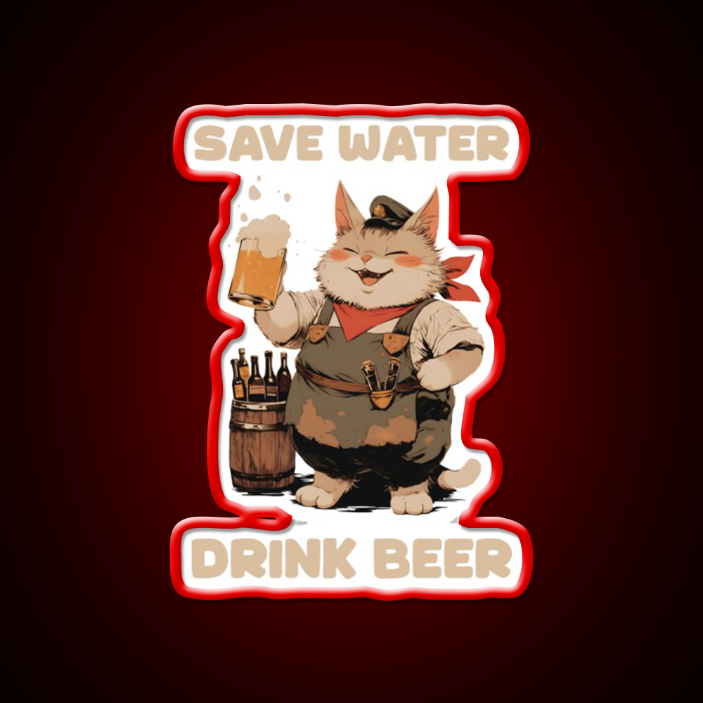 Drink Beer Always Man Cave Bar Led Neon Sign Rgb Color