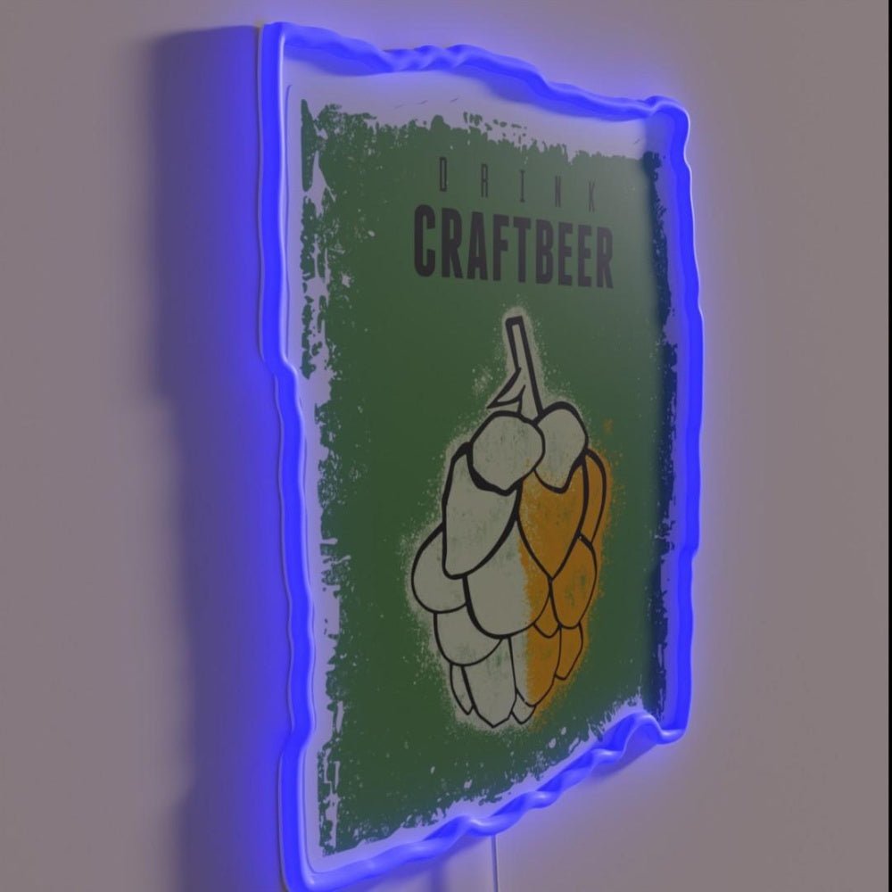 Drink Craft Beer Hops Rgb Led Neon Sign - Shineneon