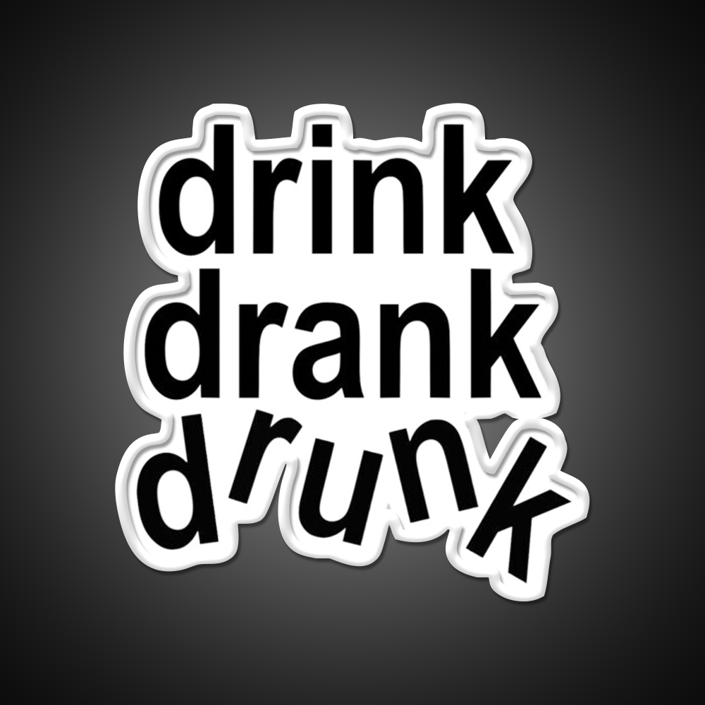 Drink Drank Drunk Beer Bar Decor Led Neon Sign Rgb Color - LED neon sign view 11