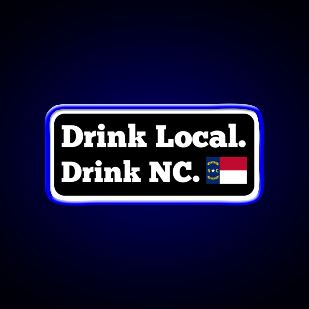 Drink Local Drink Nc Flag Beer Bar Decor Led Neon Sign Rgb Color - LED neon sign view 5