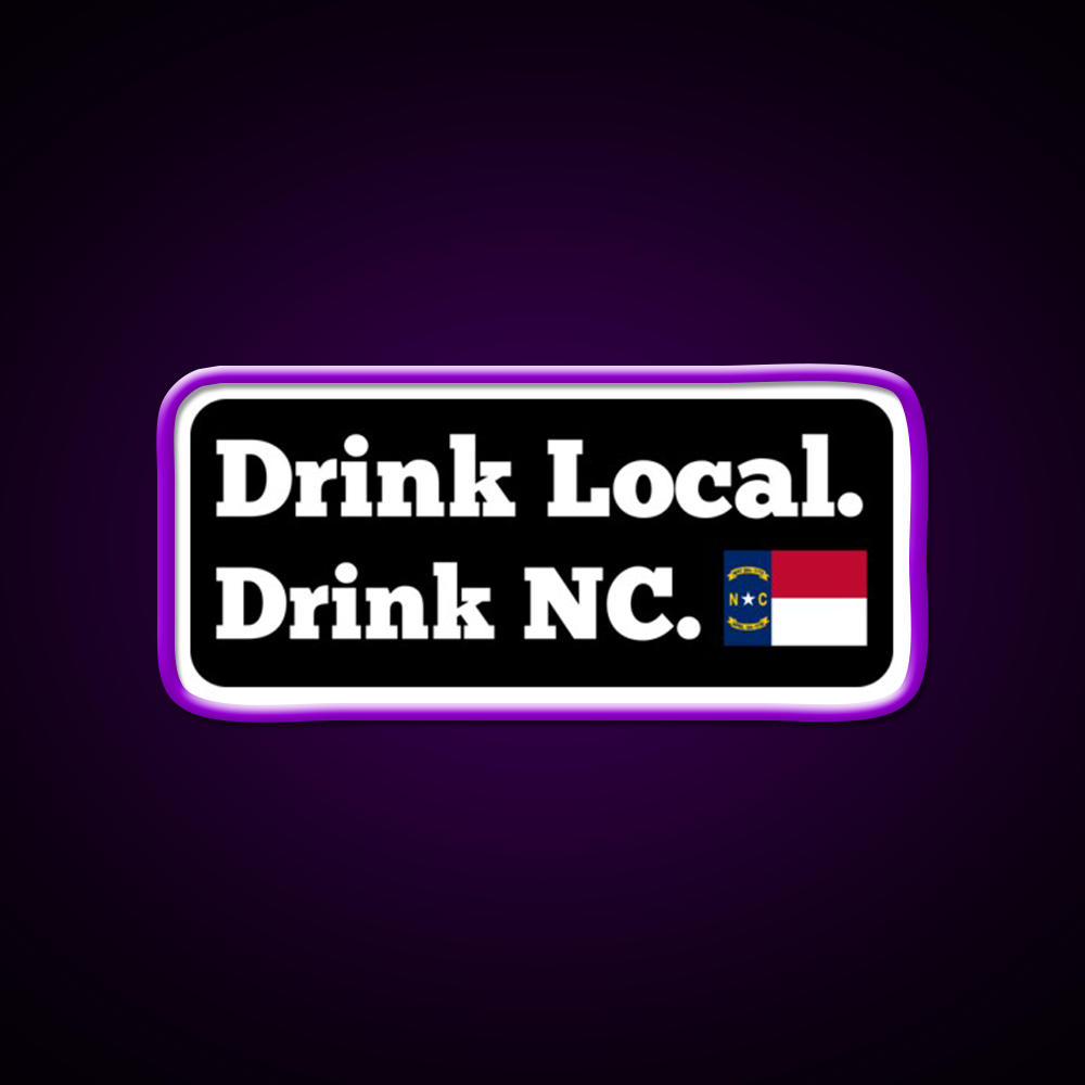 Drink Local Drink Nc Flag Beer Bar Decor Led Neon Sign Rgb Color - LED neon sign view 9
