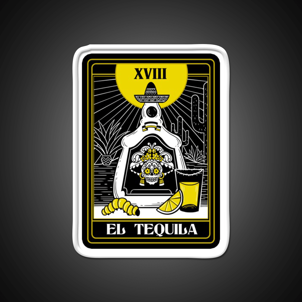 Drink Mexican Tequila Death Tarot Card Teller Party Drink Tequila Led Neon Sign Rgb Color - Shineneon