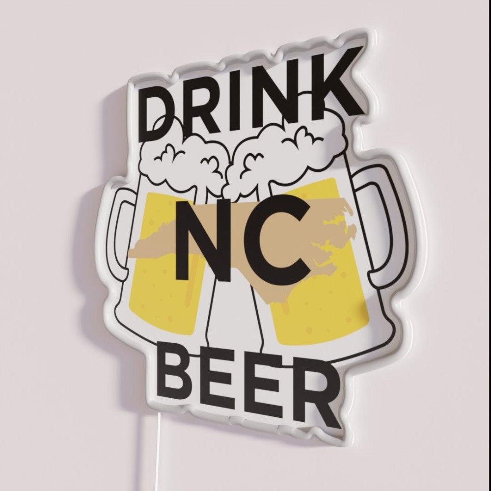 Drink Nc Beer Rgb Led Neon Sign - Shineneon