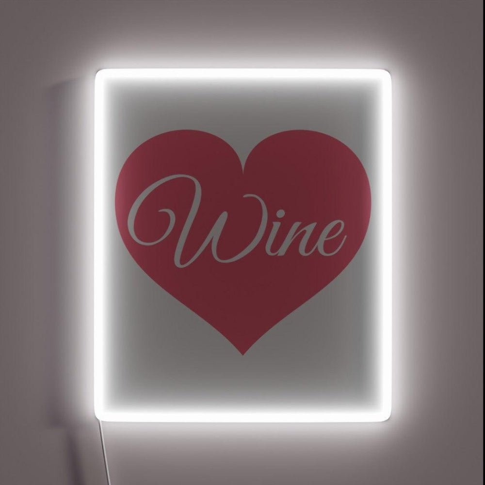 Drink Red Wine Pink Heart Rgb Led Neon Sign Bar Wall Decor - Shineneon