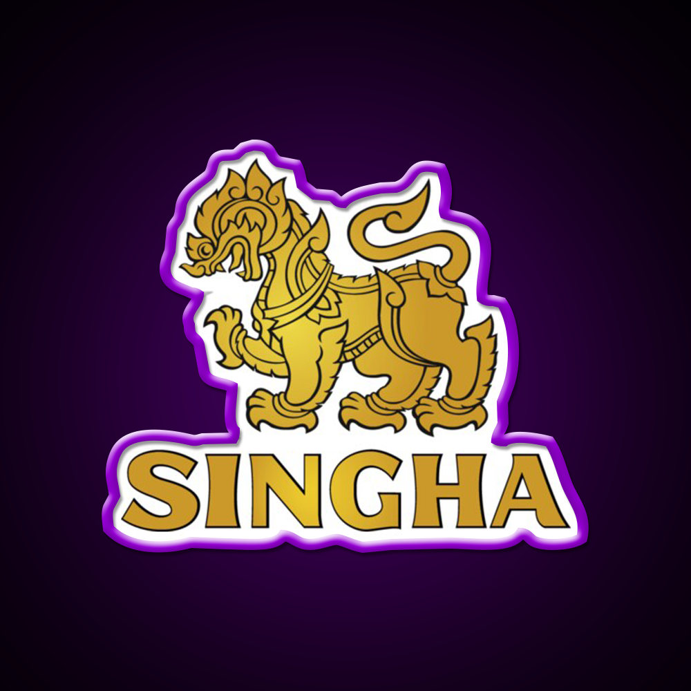 Drink Water Save The Beer And Dont Forget Singha Bar Decor Led Neon Sign Rgb Color