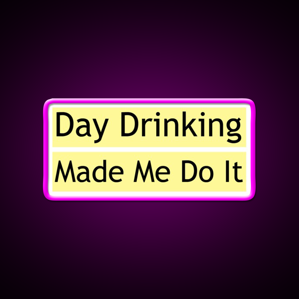 Drinking Made Me Do It Whiskey Lover Whiskey Drink Bar Led Neon Sign Rgb Color