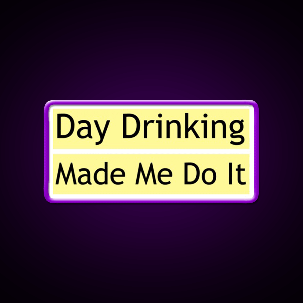 Drinking Made Me Do It Whiskey Lover Whiskey Drink Bar Led Neon Sign Rgb Color - Shineneon