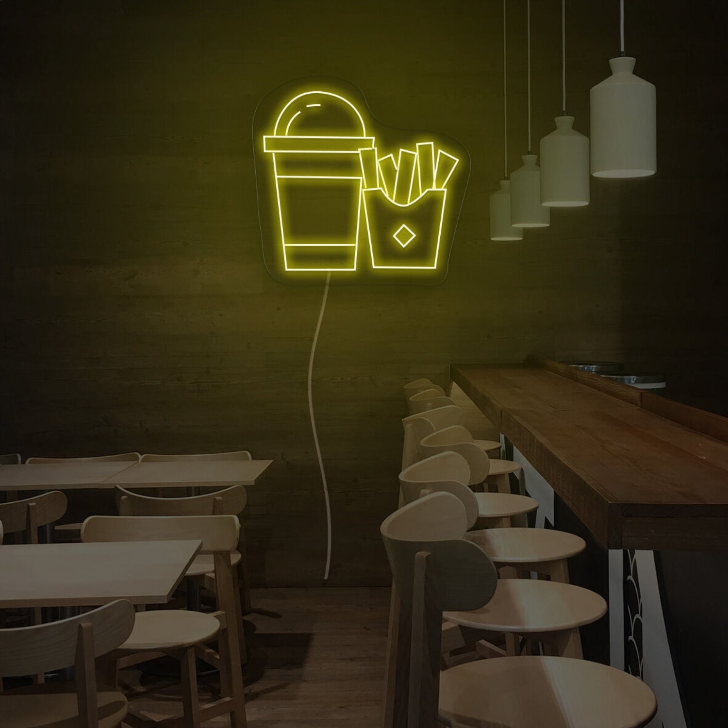 Drinks And Frenchfried Led Neon Sign | Shineneon