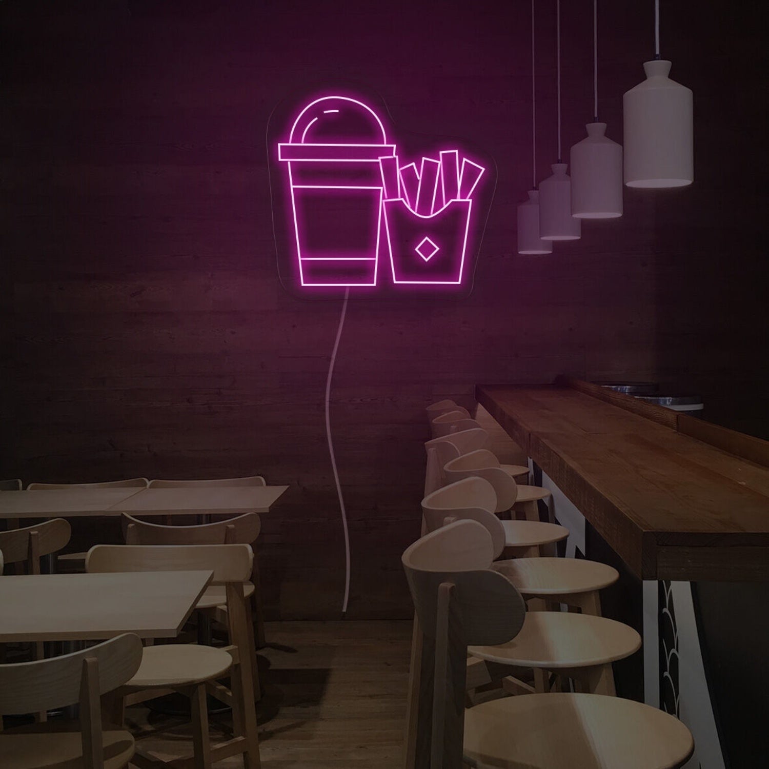 Drinks And Frenchfried Led Neon Sign | Shineneon