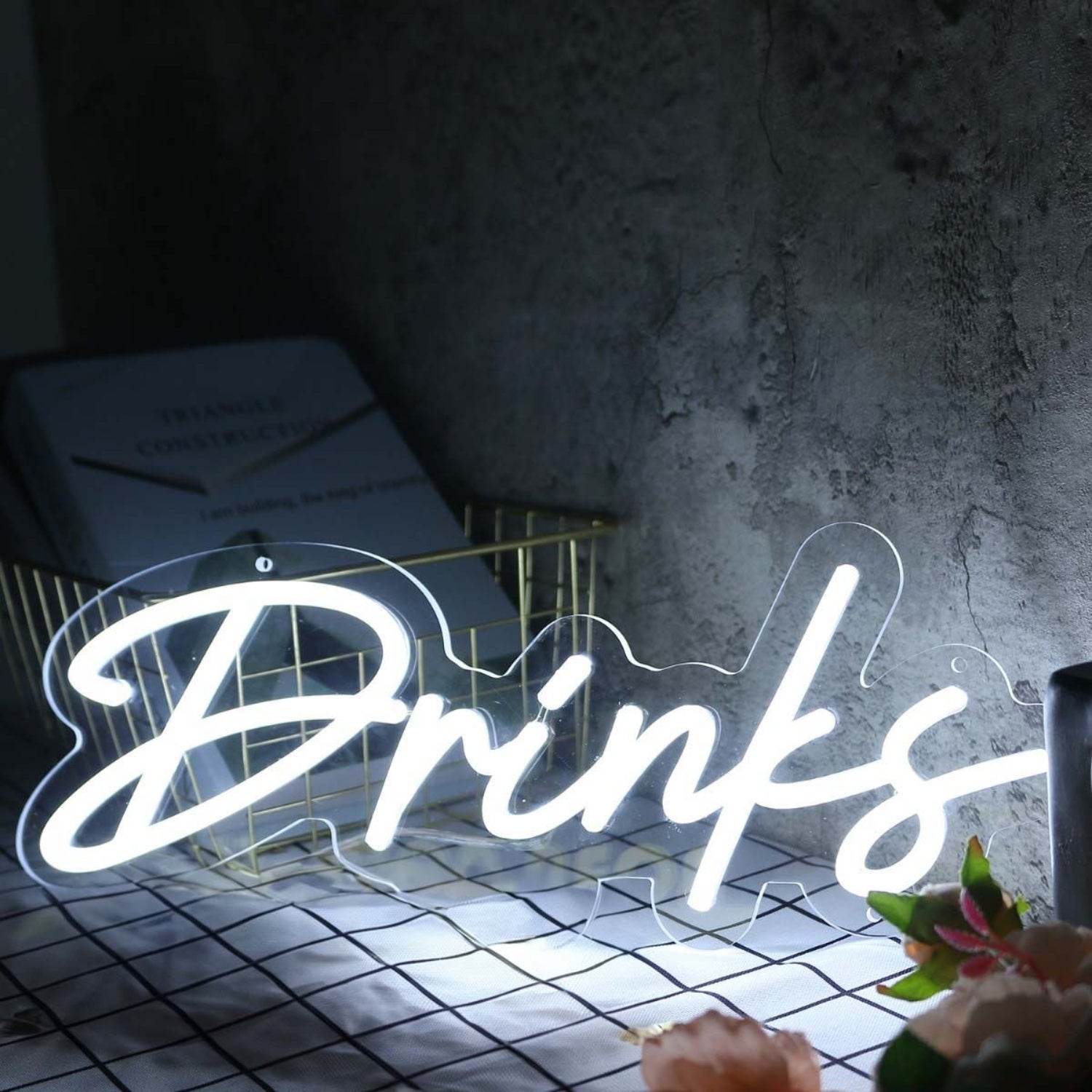 Drinks White Led Neon Sign | Shineneon
