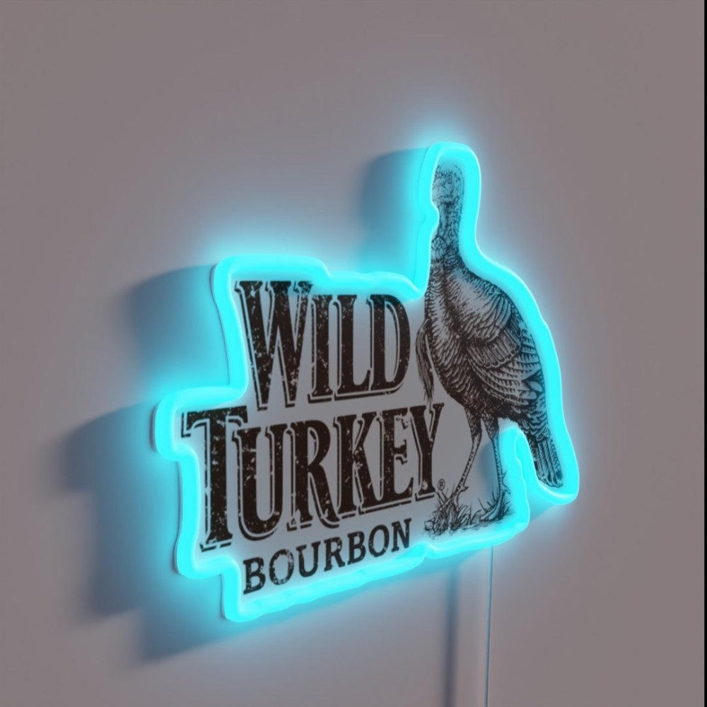 Drinks Wild Turkey Bourbon Rgb Led Neon Sign