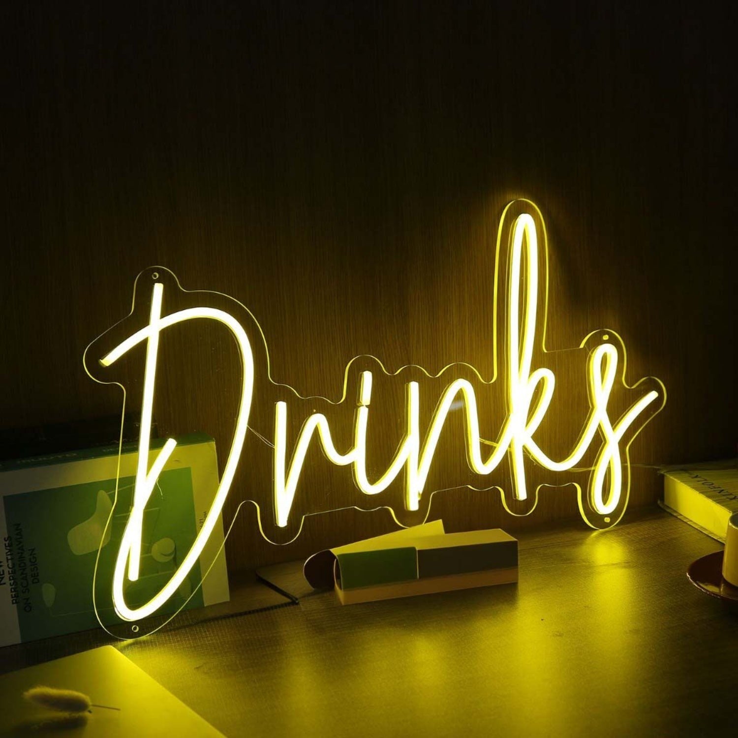 Drinks Yellow Led Neon Sign - Shineneon