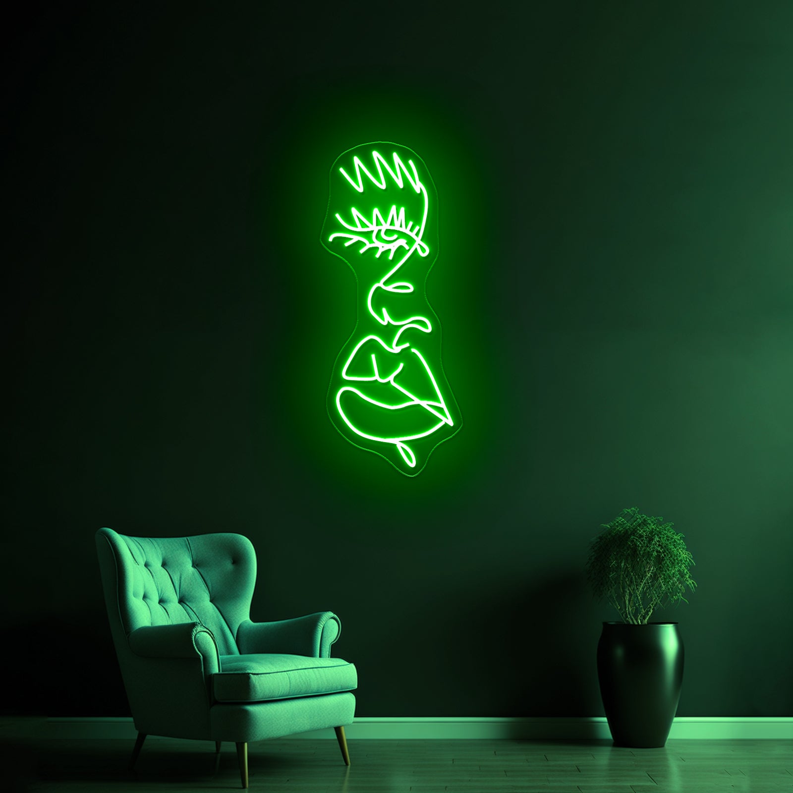 Drip Face Modern Aesthetic Neon Signs