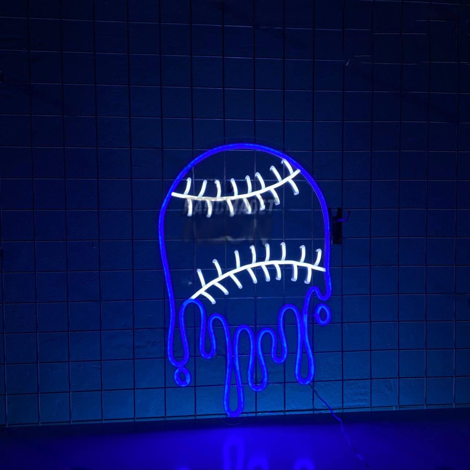 Dripping Baseball Led Neon Sign | Shineneon