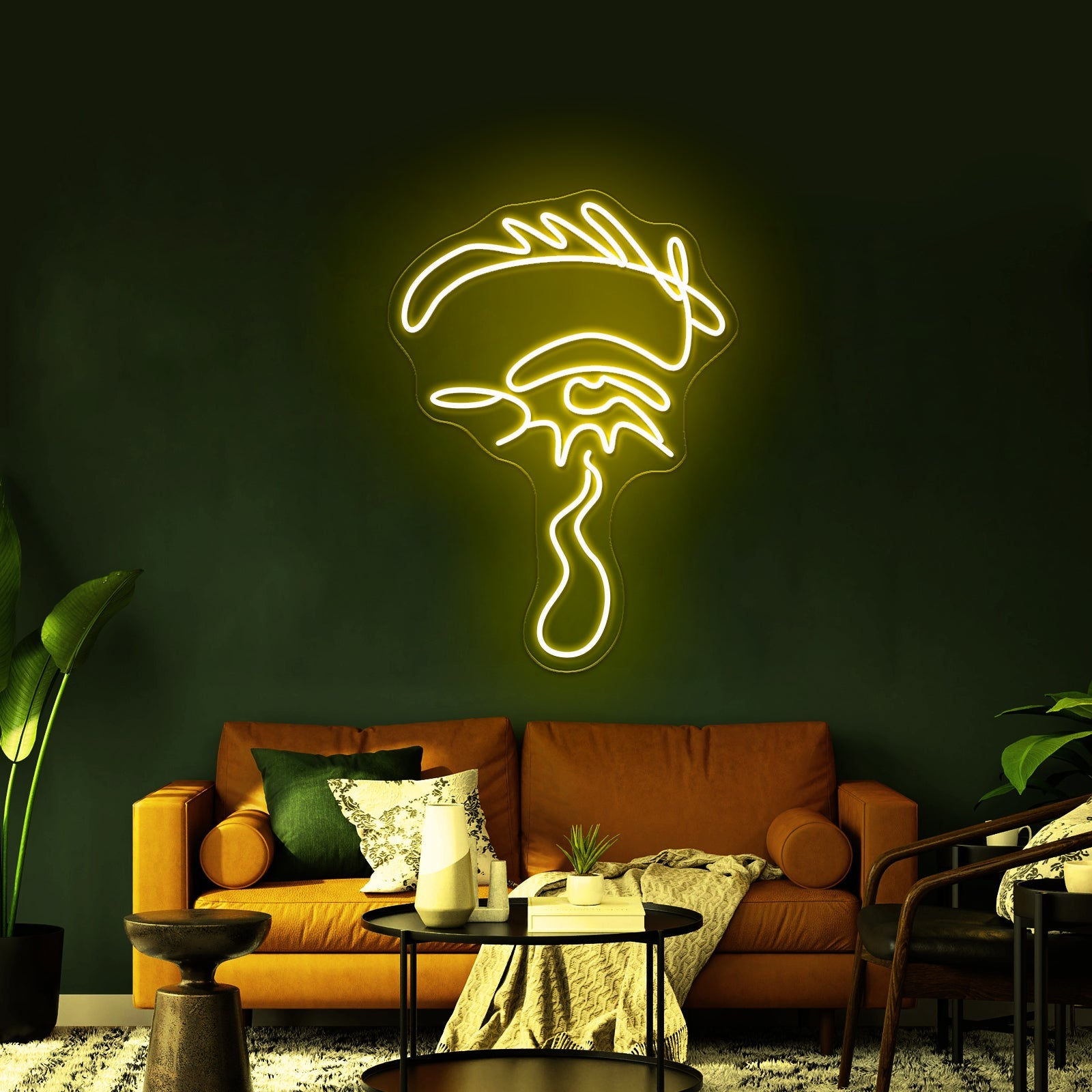 Dripping Eye By Girl Neon Light Wall Art Led Sign - Shineneon