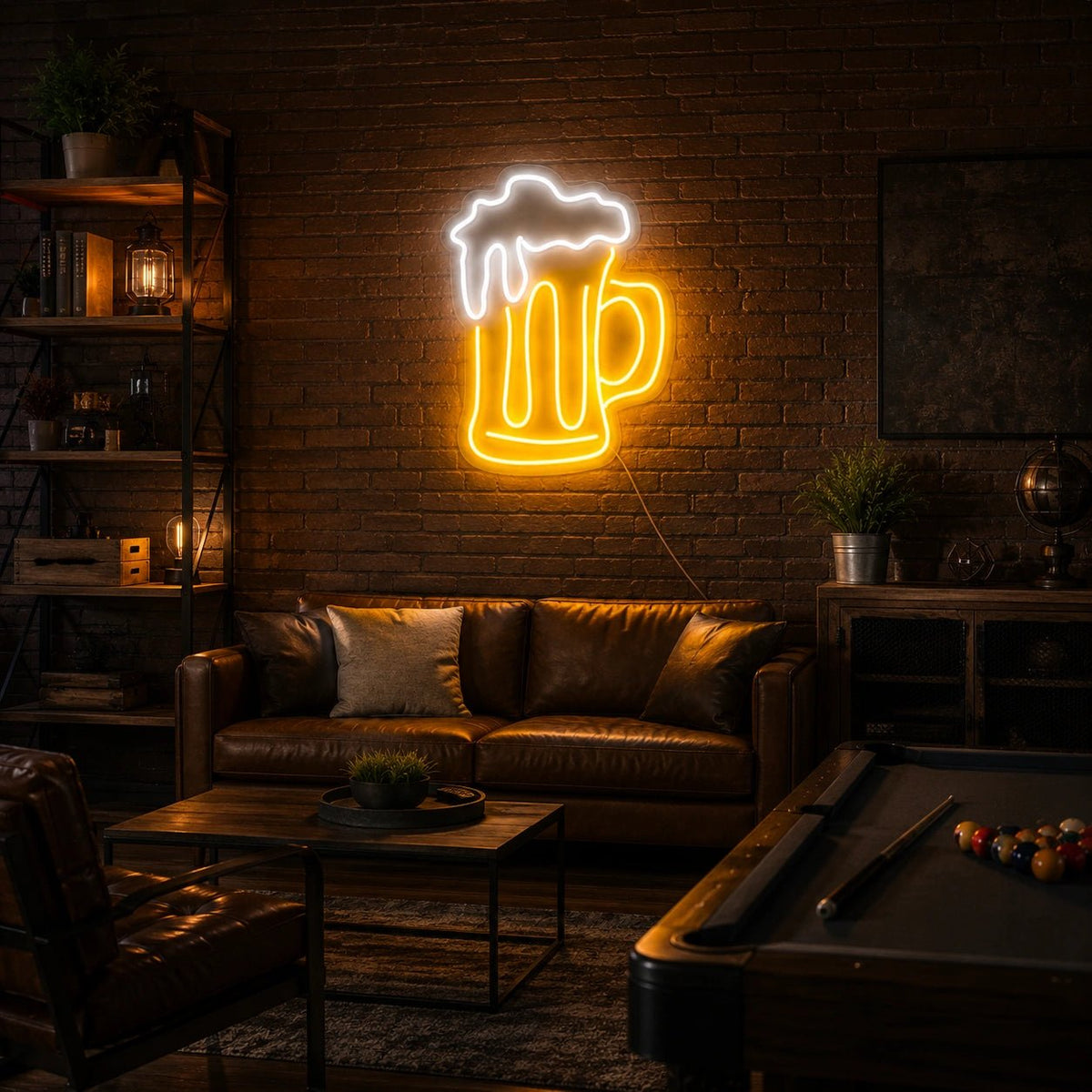 Dripping Foam Beer Mug LED Neon Sign - Shineneon
