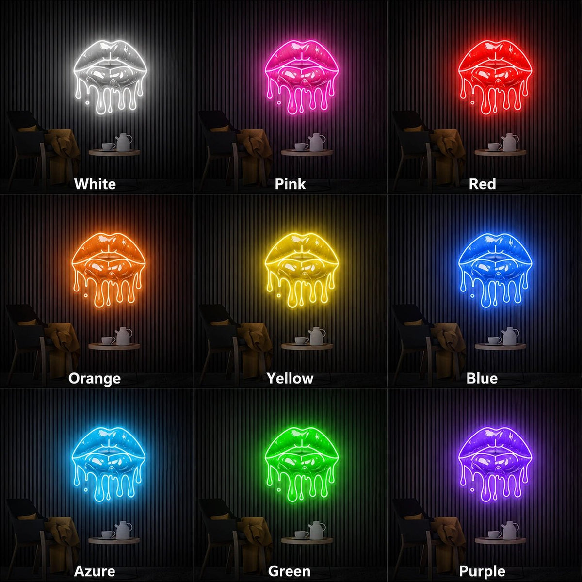 Dripping Lips LED Neon Sign - Shineneon