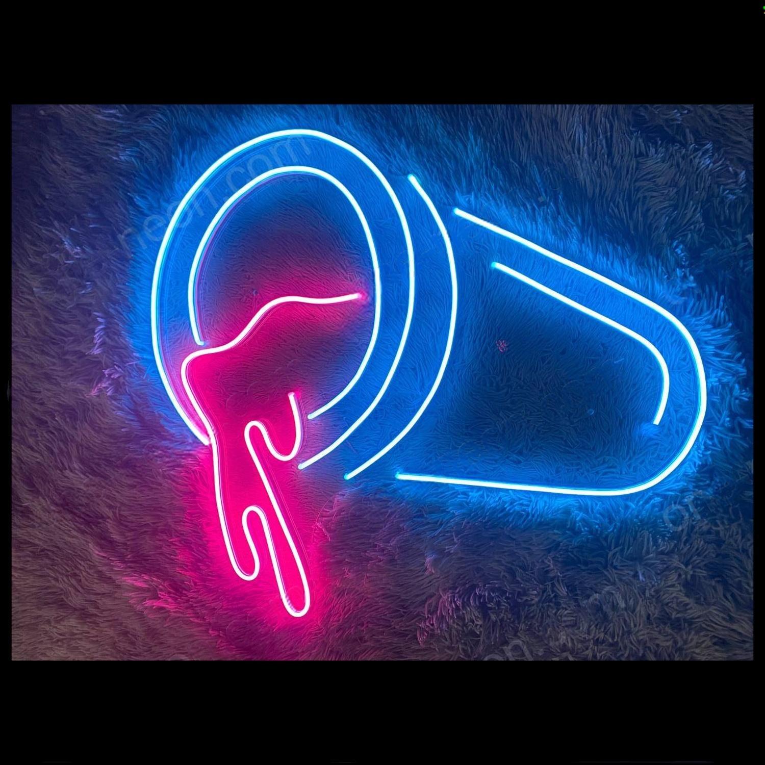 Dripping Liquid Blue-Pink Led Neon Sign For Bar Art Decor | Shineneon