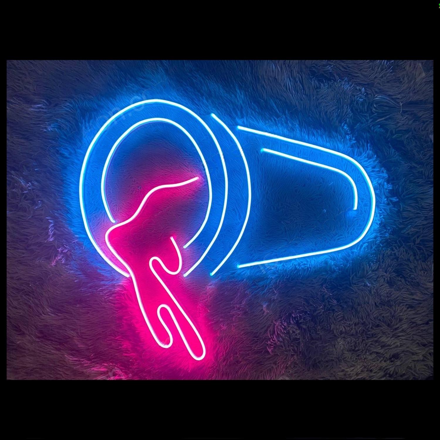 Dripping Liquid Blue-Pink Led Neon Sign For Bar Art Decor | Shineneon