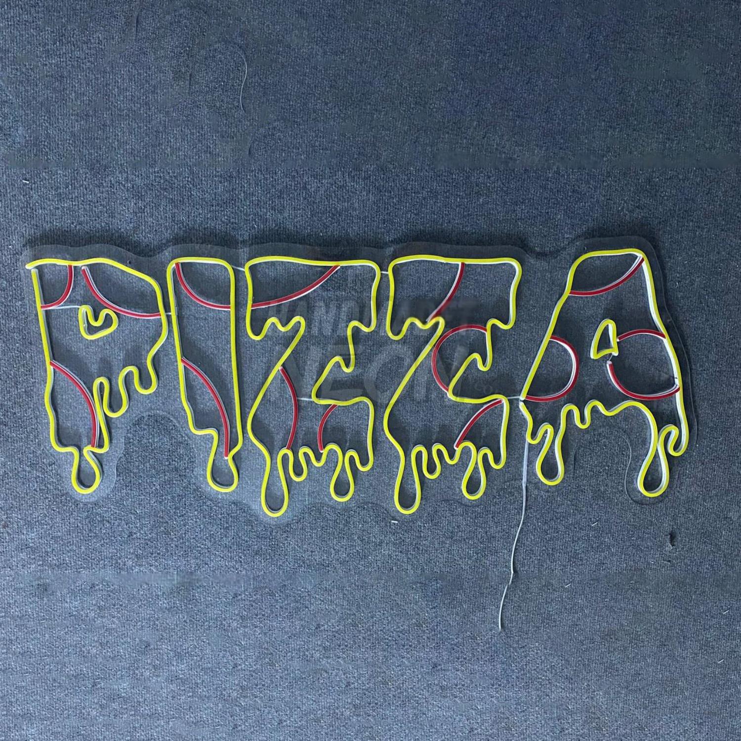 Dripping Pizza Signboard Led Sign Open Italian Retaurant Decor | Shineneon