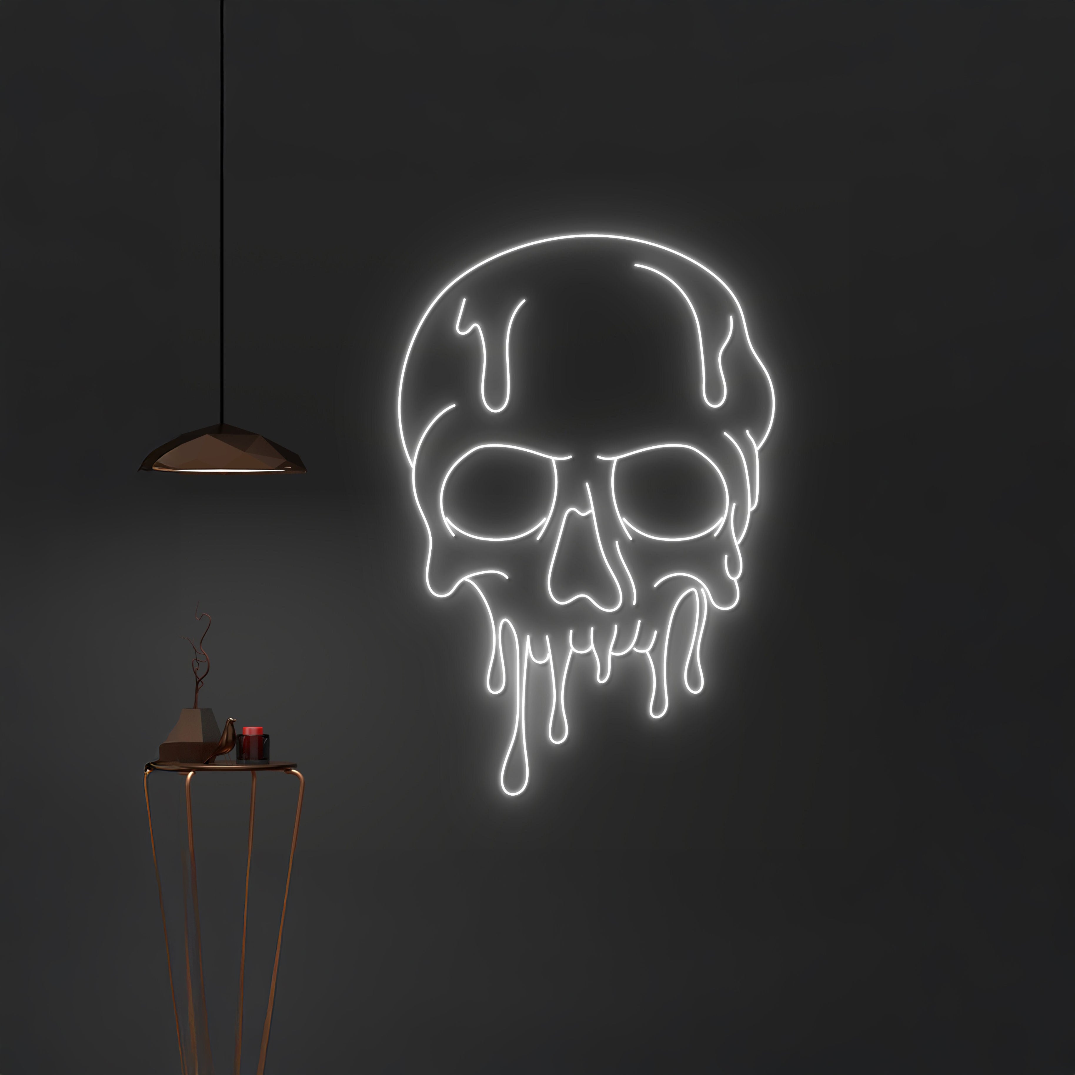 Dripping Skull Neon Sign | Shineneon
