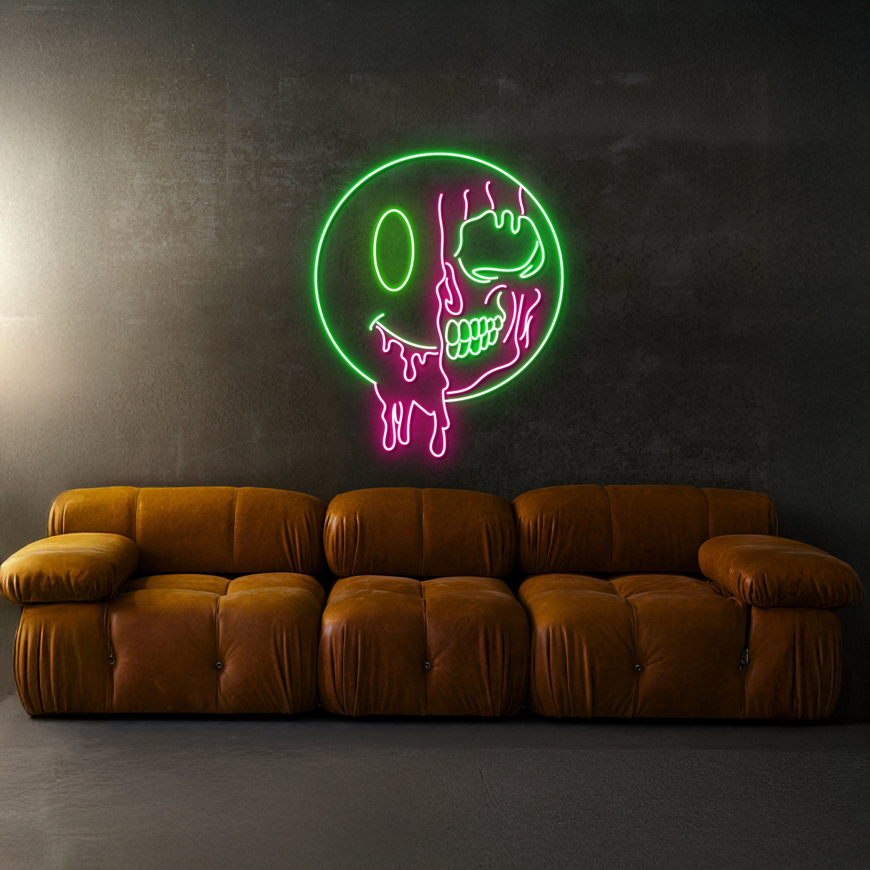 Dripping Smiley Face Led Neon Sign | Shineneon