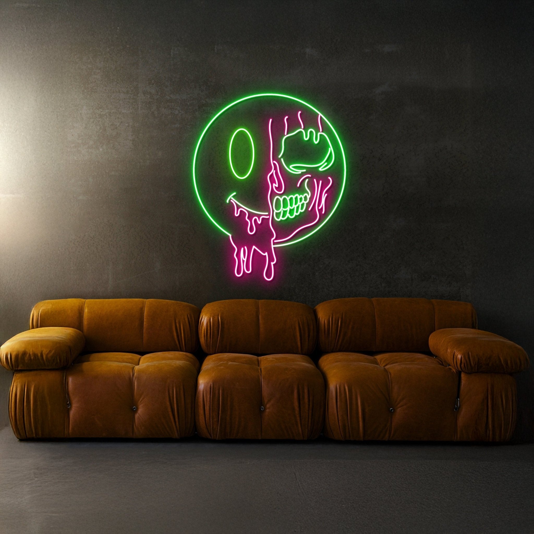 Dripping Smiley Face Led Neon Sign - Shineneon