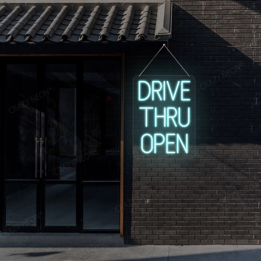 Drive Thru Open Sign | Shineneon