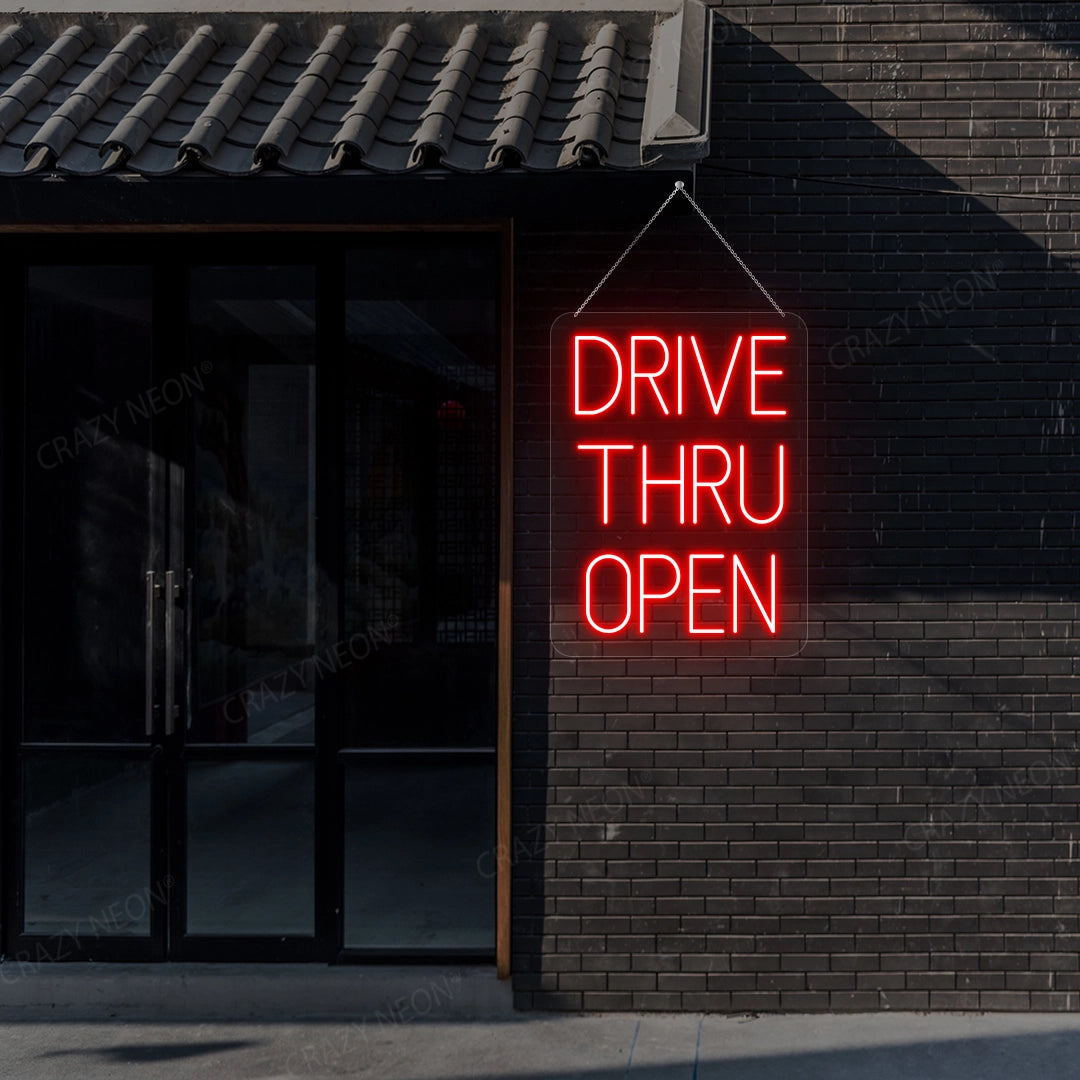 Drive Thru Open Sign | Shineneon