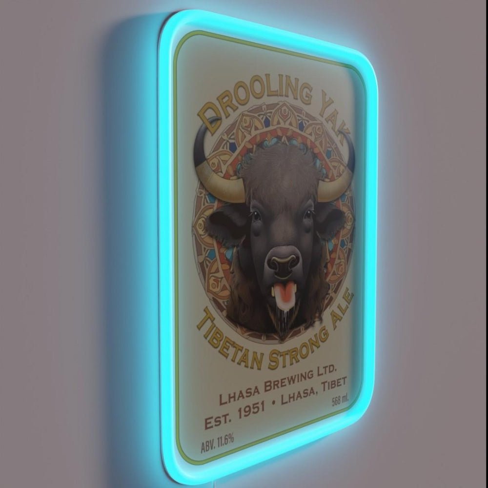 Drooling Yak Tibetan Strong Ale Rgb Led Neon Sign - Shineneon