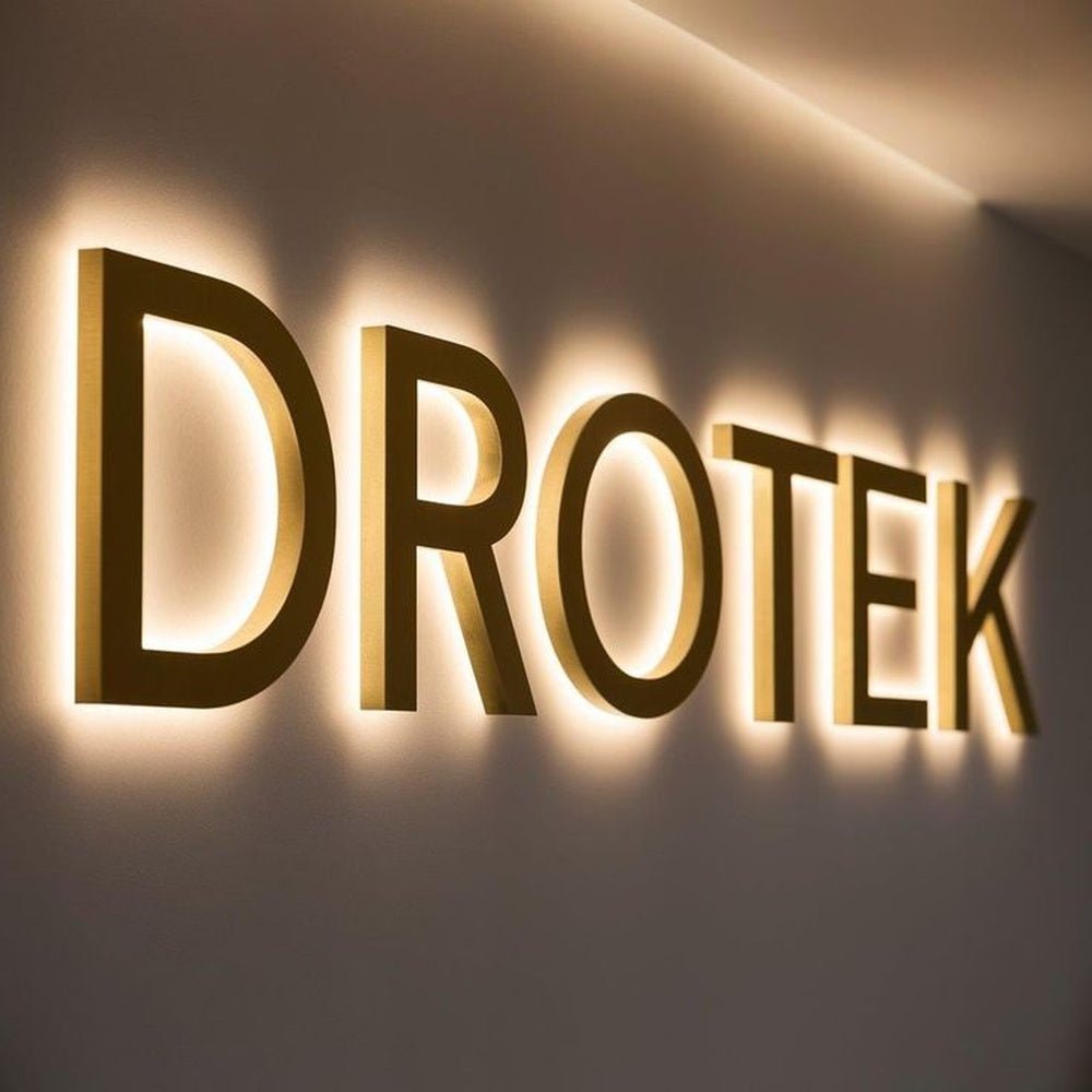 Drotek 3D Backlit Channel Letters Led Light Sign - Shineneon