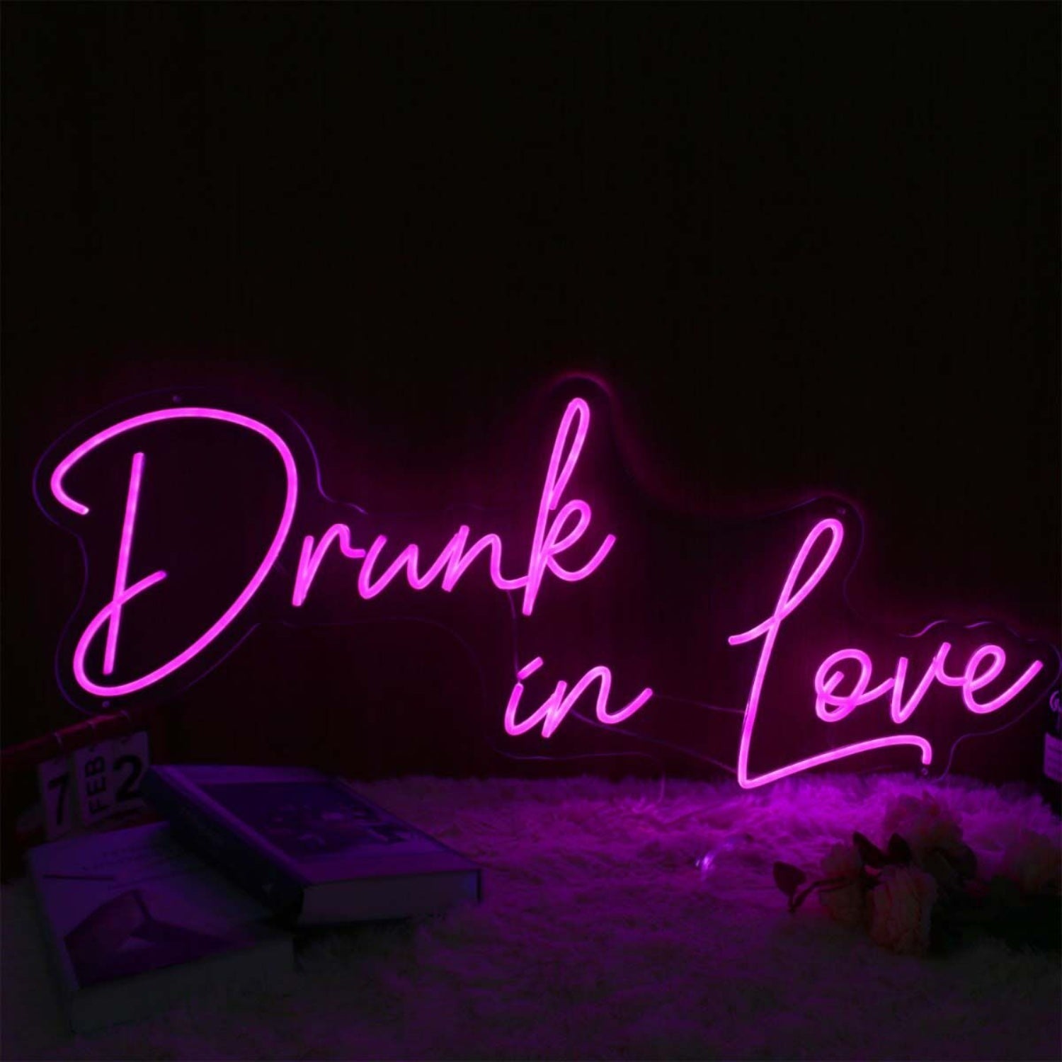 Drunk In Love Dark Purple Led Neon Sign - Shineneon