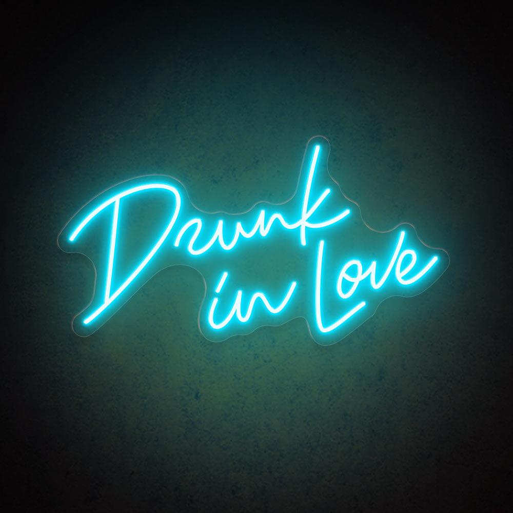 Drunk In Love Handwritten Bright Pink Led Neon Sign For Wedding Party Decor | Shineneon