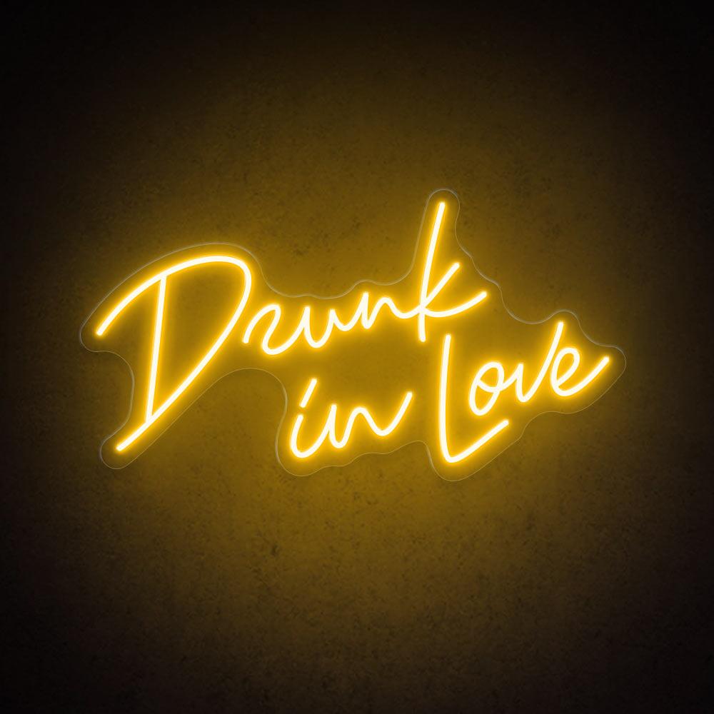 Drunk In Love Handwritten Bright Pink Led Neon Sign For Wedding Party Decor | Shineneon
