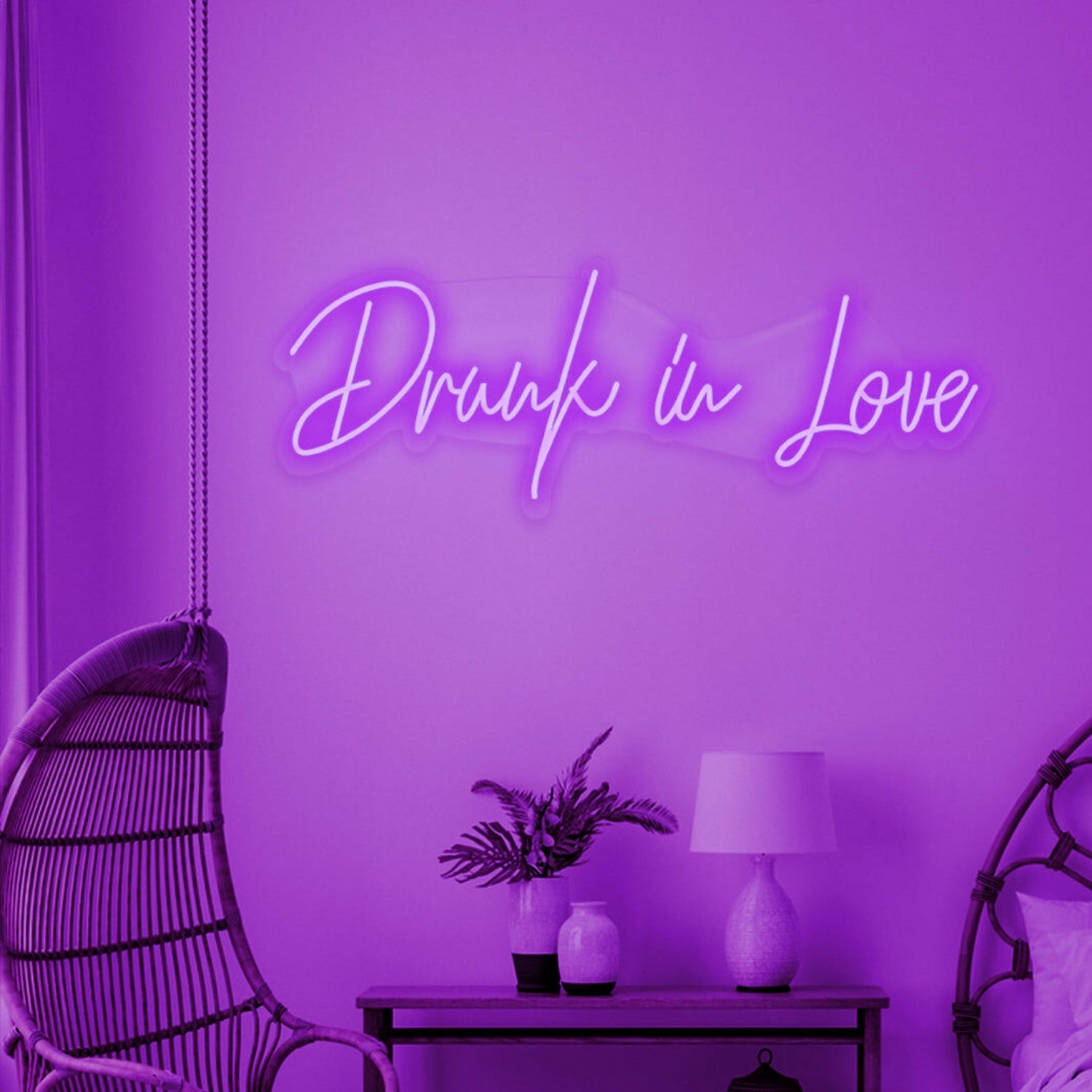 Drunk In Love Neon Celebration Of Intoxicating Romance | Shineneon