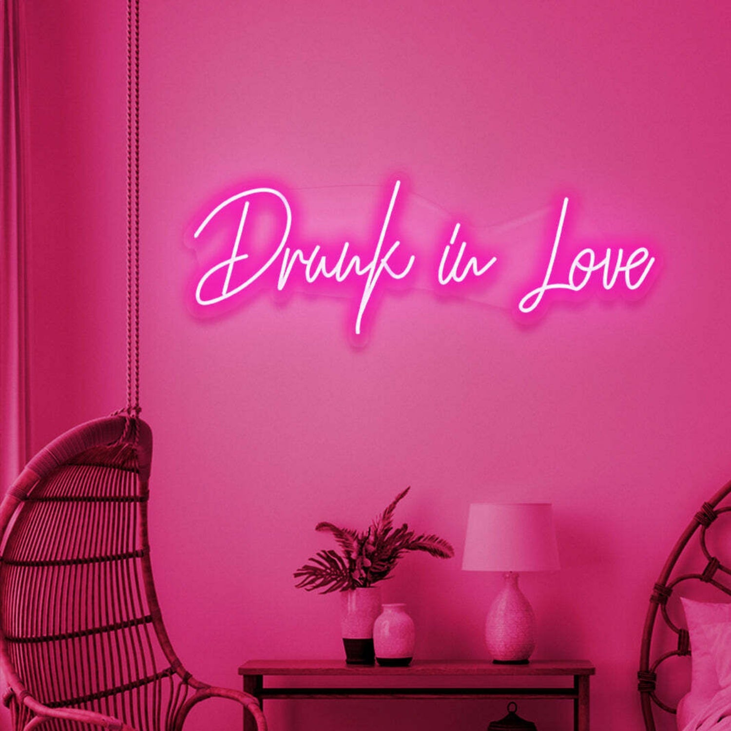 Drunk In Love Neon Celebration Of Intoxicating Romance | Shineneon