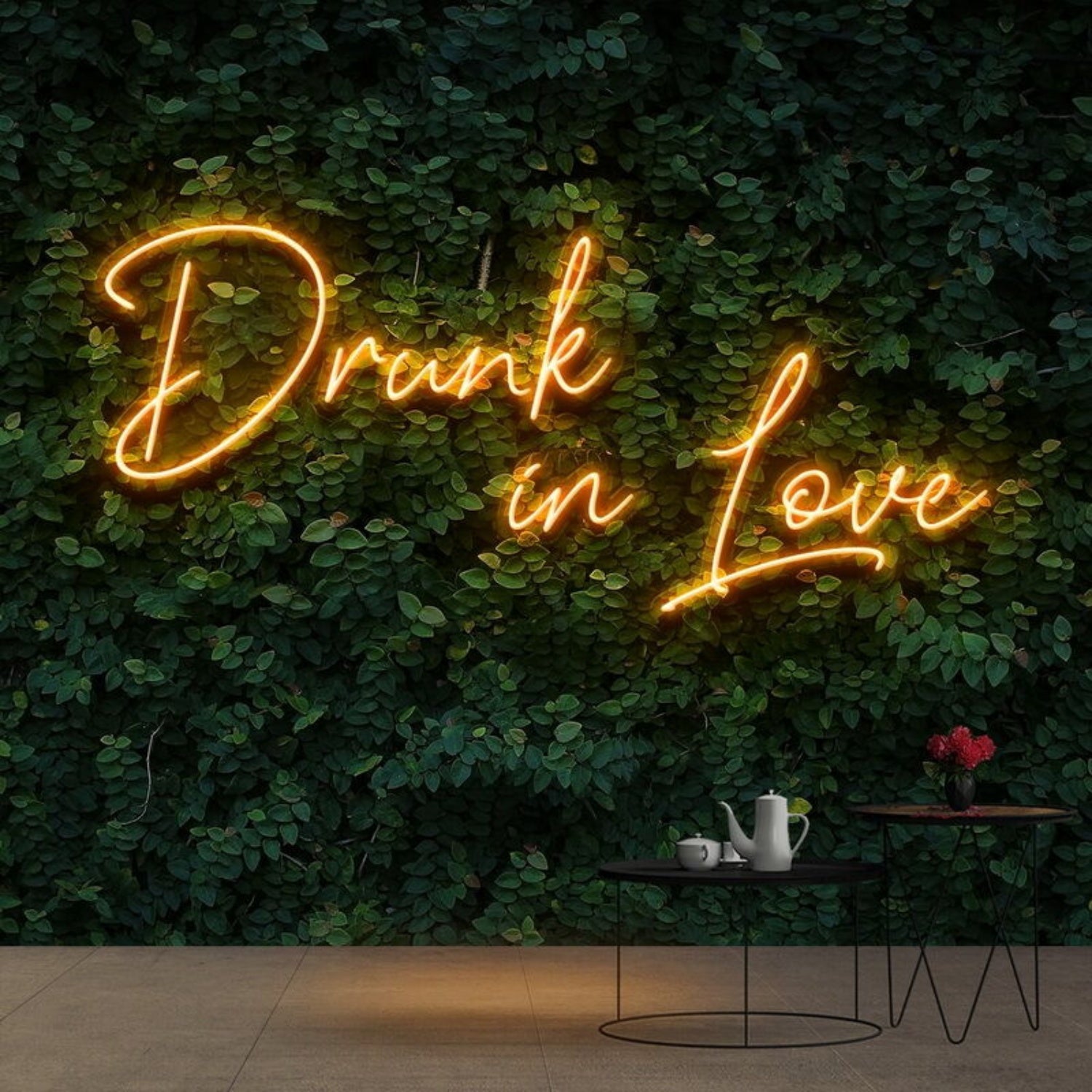 Drunk In Love Neon Sign For Romantic And Fun Spaces | Shineneon