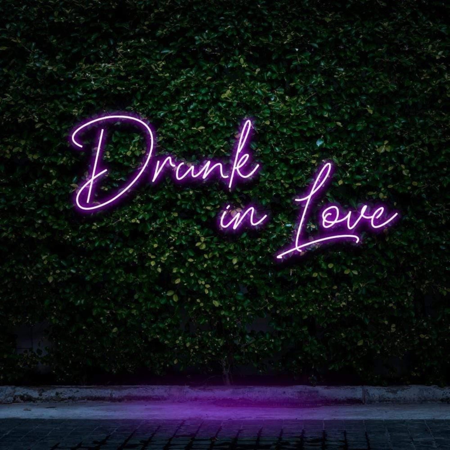 Drunk In Love Pink Led Neon Sign For Outdoor Bar Or Cafe Decor | Shineneon