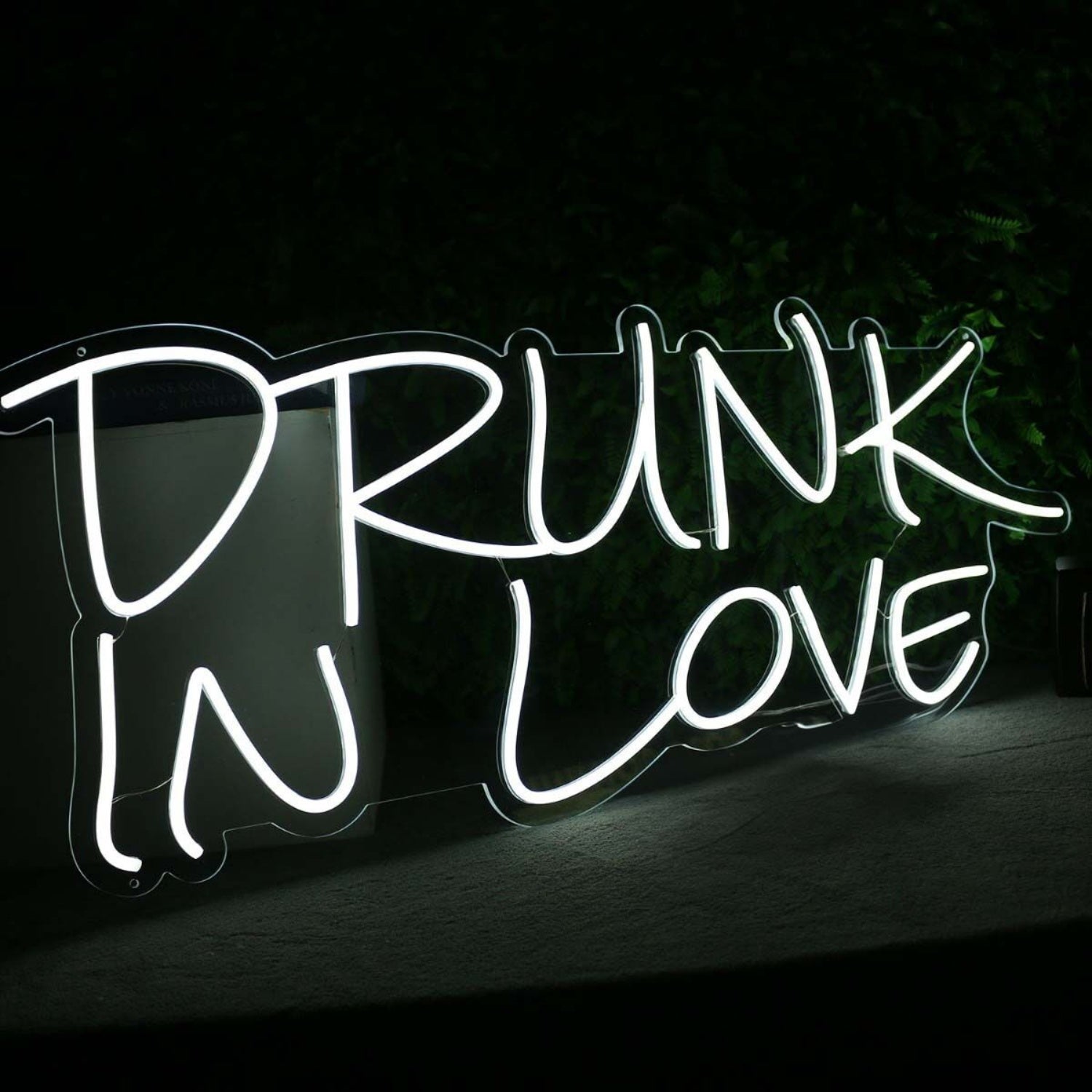 Drunk In Love White Neon Led Sign - Shineneon