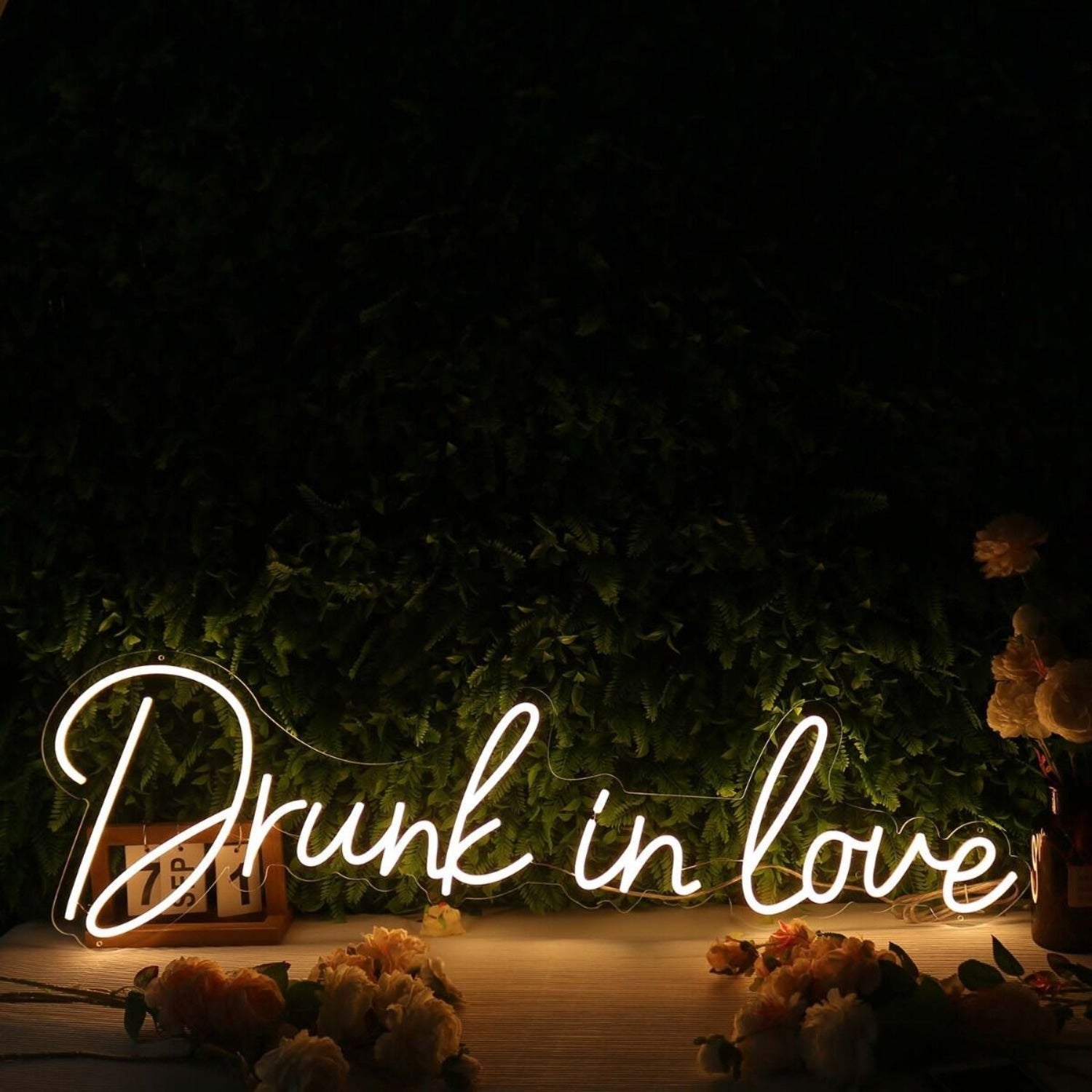 Drunk In Love Yellow Custom Led Neon Sign - Shineneon