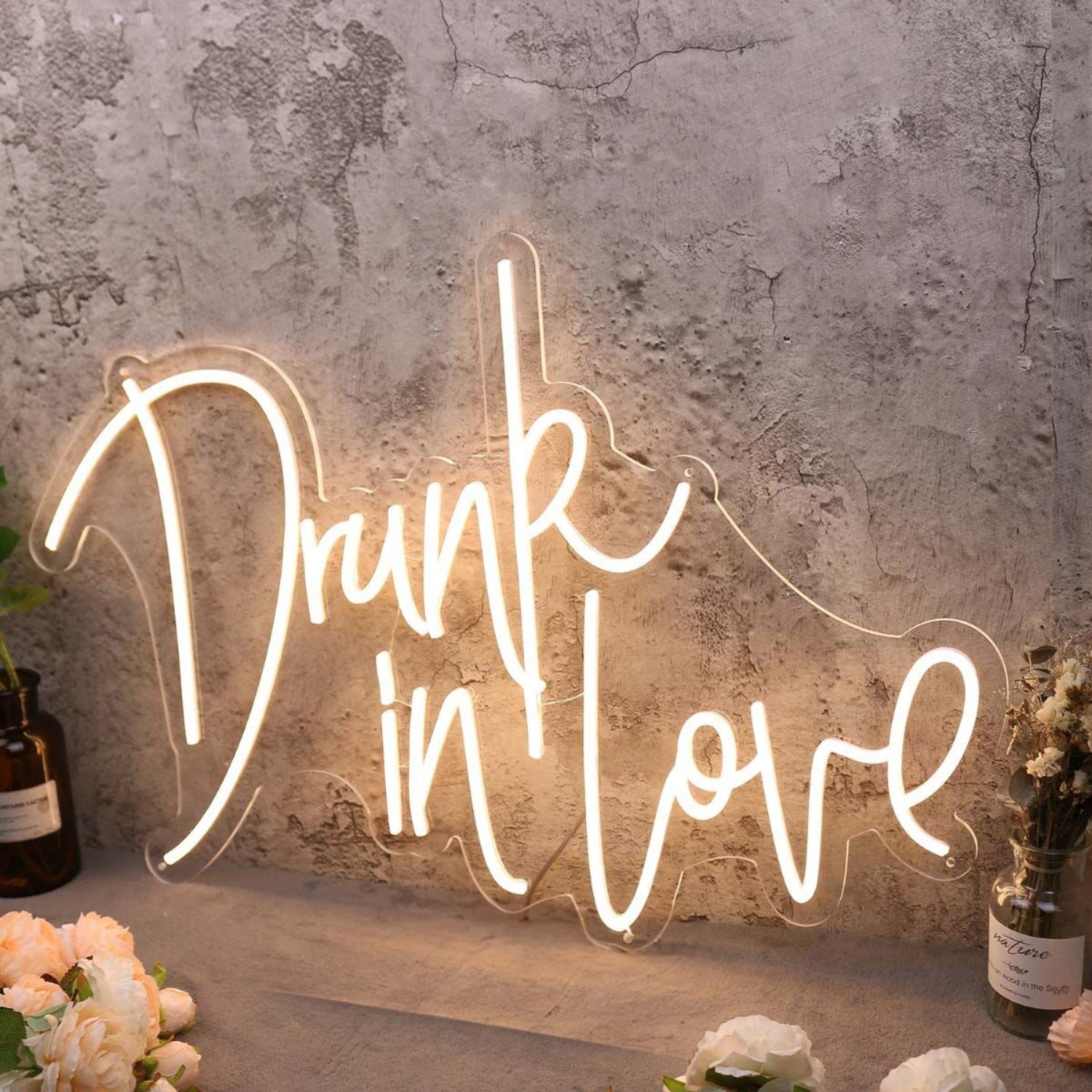 Drunk In Love Yellow Led Neon Sign | Shineneon