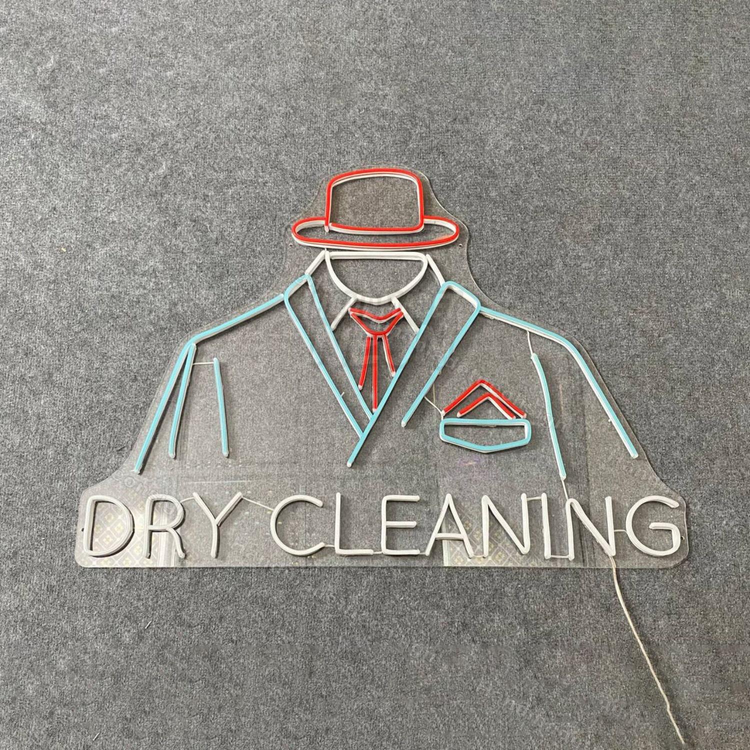 Dry Cleaning Laundry Led Neon Sign Wardrobe Hanger Neon Decor | Shineneon