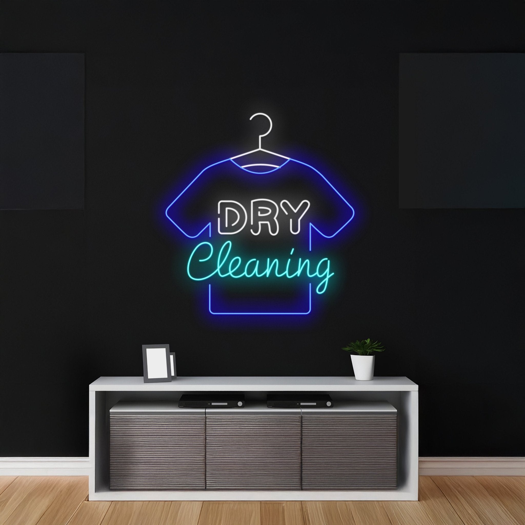 Dry Cleaning Led Sign Wardrobe Hanger Neon Sign - Shineneon