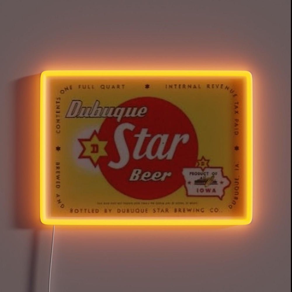 Dubuque Star Beer Rgb Led Neon Sign - Shineneon