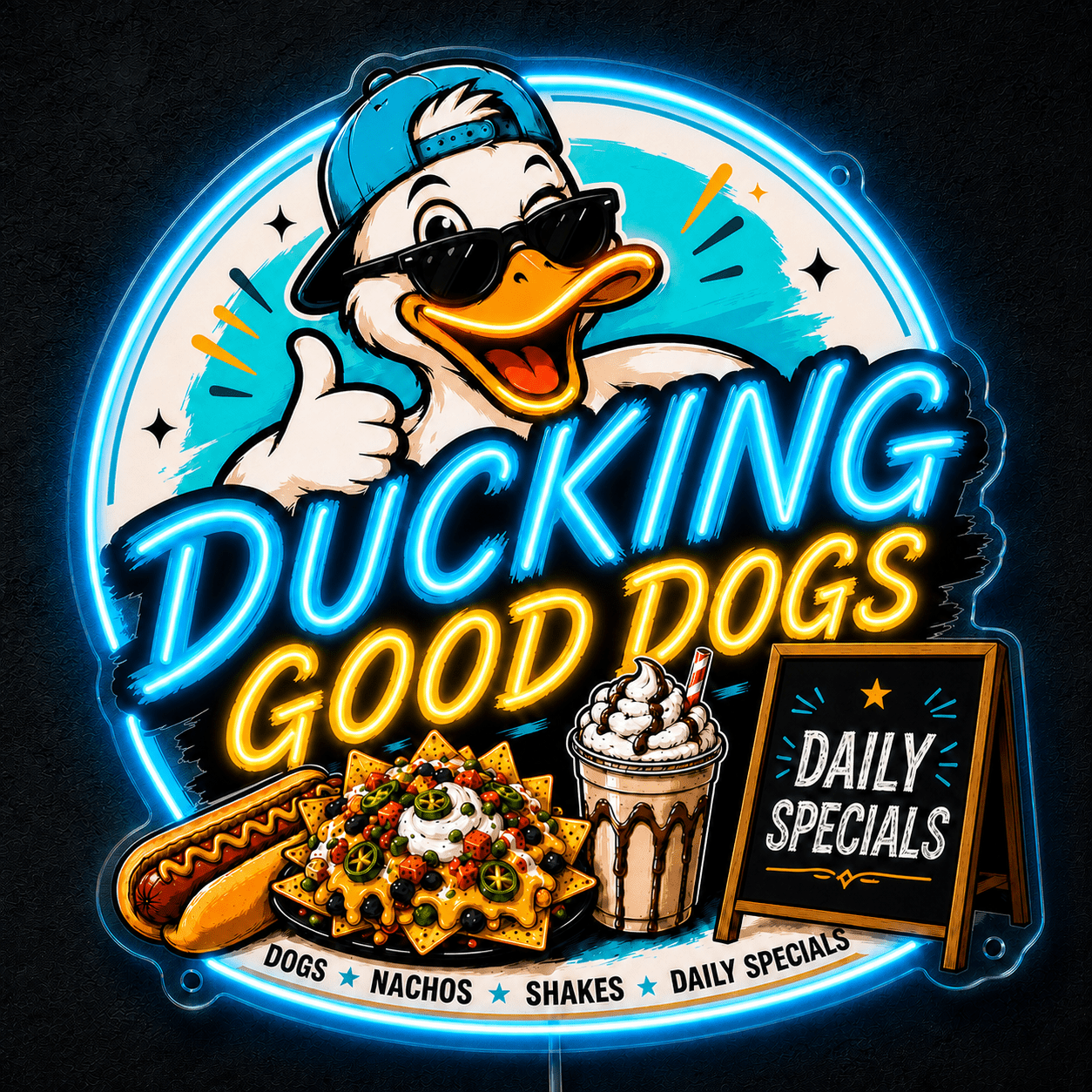 Ducking Good Dogs Custom Business LED Neon Sign - Shineneon