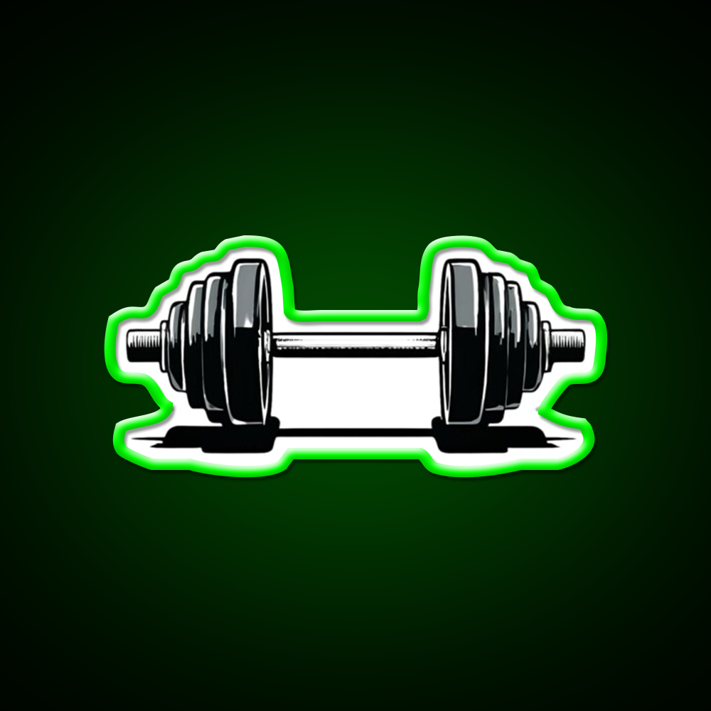 Dumbbell Gym Fitness Led Neon Sign Rgb Color